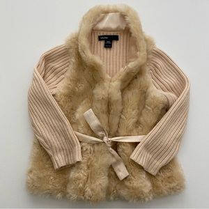 Baby Gap Faux Fur Sweater 18-24 mo